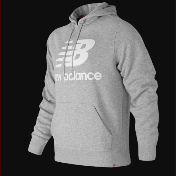 new balance mens grey hoodie